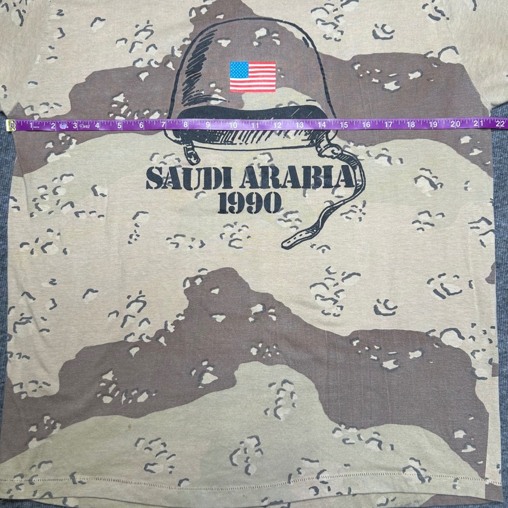 Vintage Operation Desert Storm 90s Desert Storm Camo Shirt Military War Graphic View 4